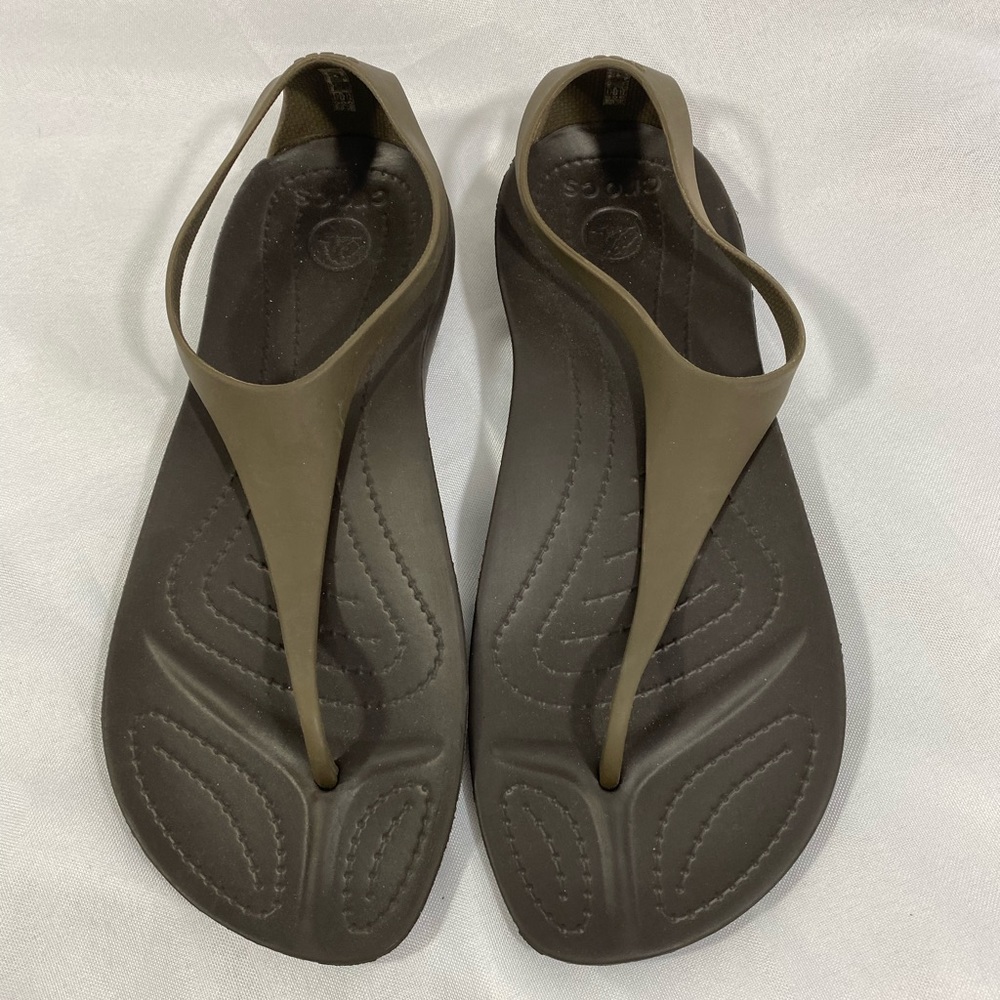 Crocs women’s sexi flip beige sandal